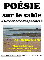 Poésie sur le sable
