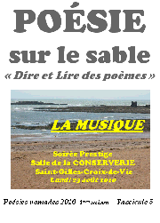 Poésie sur le sable